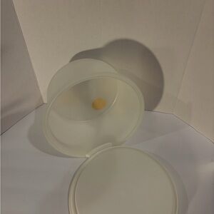 Tupperware Cream Food Storage Container